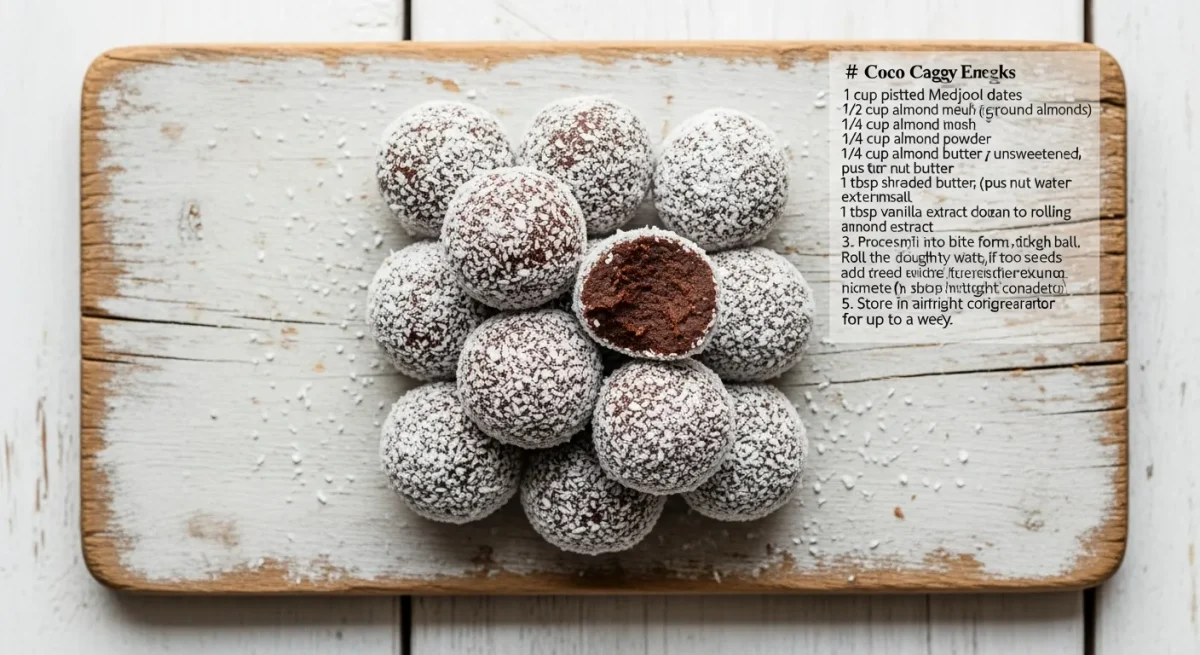 Energy balls coco cacao : Recette facile