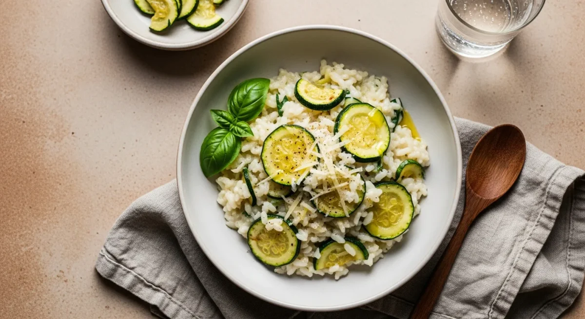 Risotto aux courgettes : Recette facile