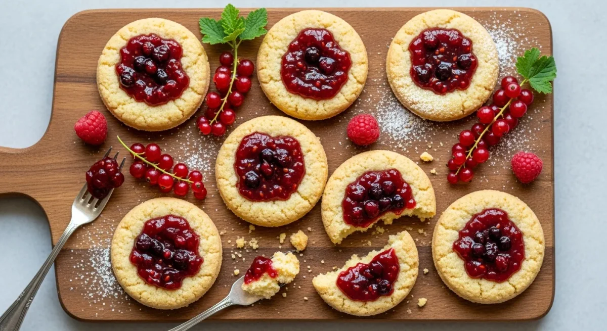 Sablés à la confiture de fruits rouges : Recette facile